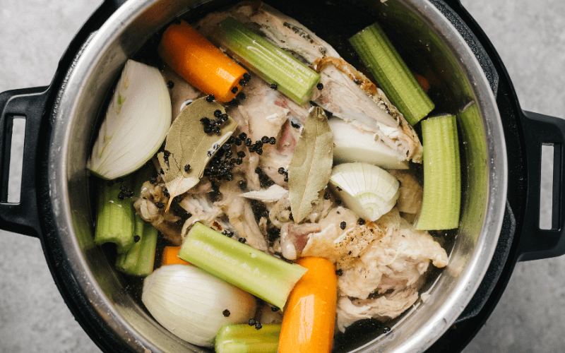 Image of an Instant Pot being used to cook a meal