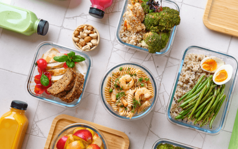 Image of meal-prep meals.