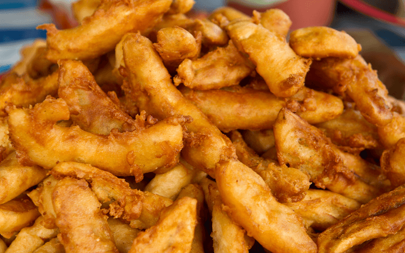 An image of fried banana fritters
