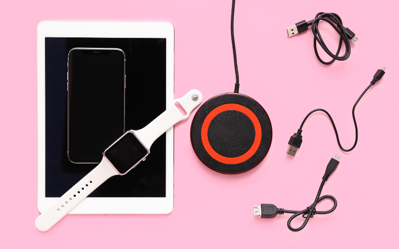 an image of gadgets and cables