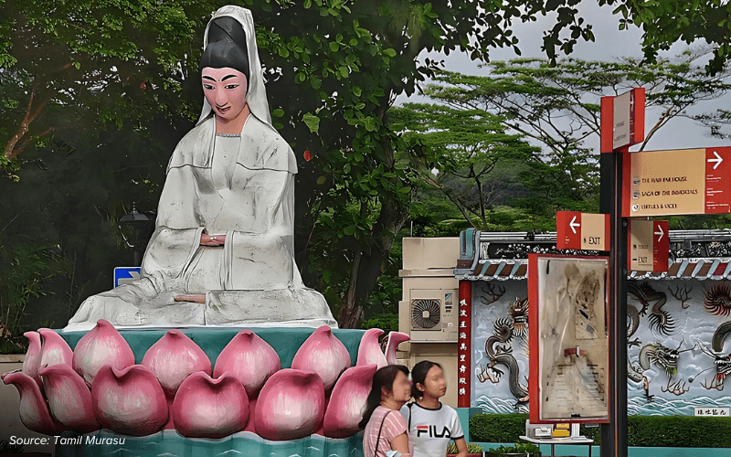 An image of Buddhist Trail in Haw Par Villa