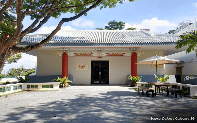 An image of the facade of the Rise of Asia Museum