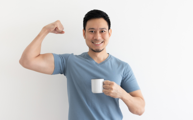 An image of a healthy person
