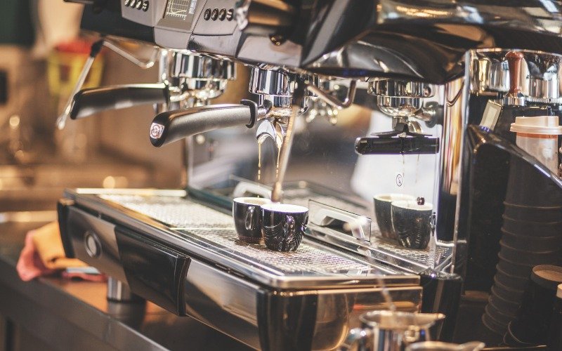 Image of a row of coffee machines.