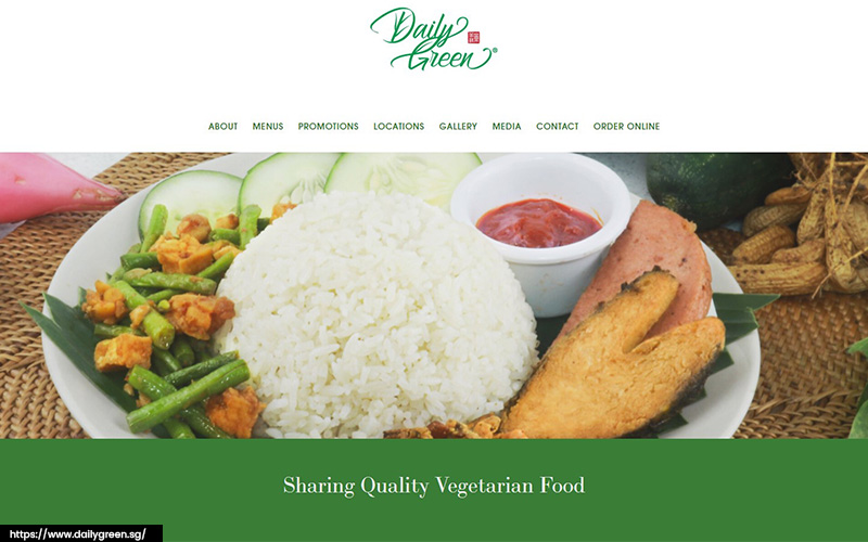 An image of Daily Green’s website.
