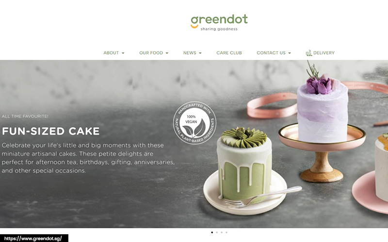 An image of Green Dot’s website.