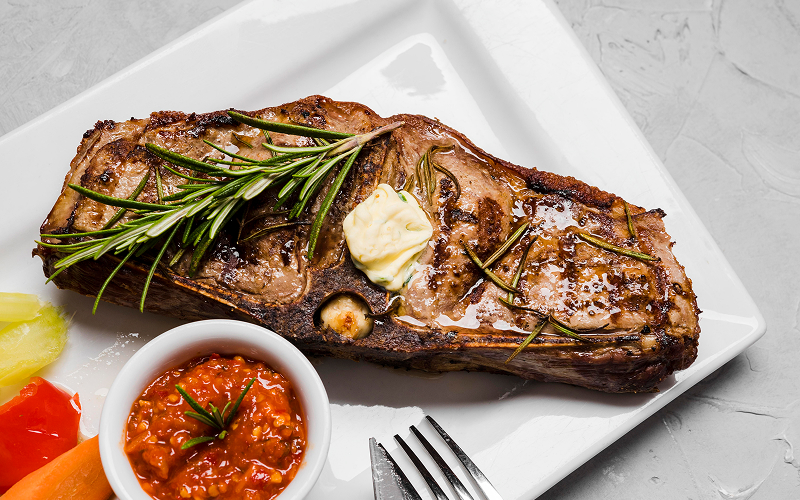 A stock photo related to striploin meatsteak