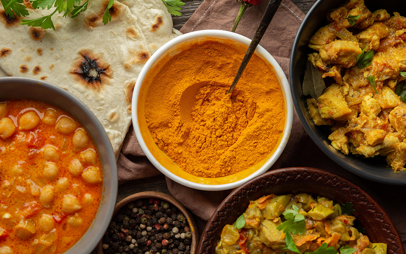 The Health Benefits of Eating at Indian Restaurants An image of Indian dishes