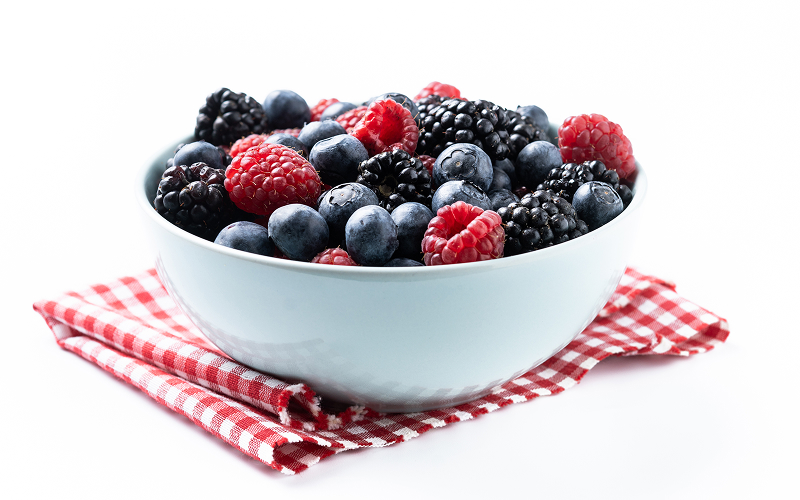 Image of a bowl of fruits and berries.