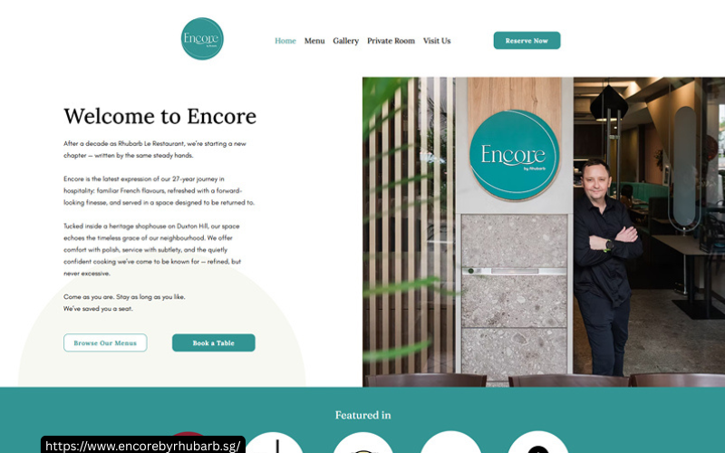 Encore by Rhubarb’s website