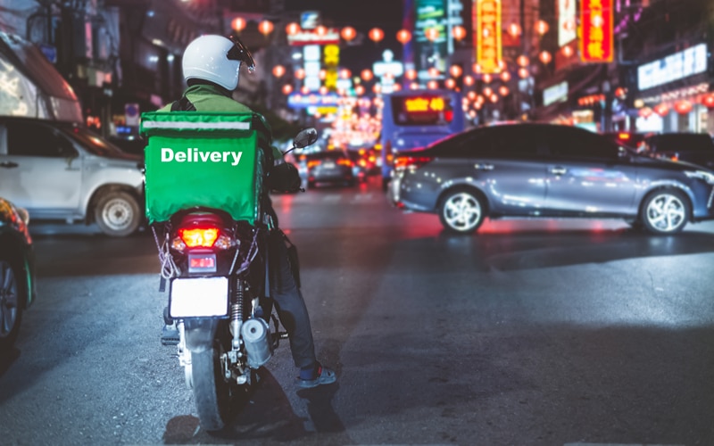 a late-night food delivery service