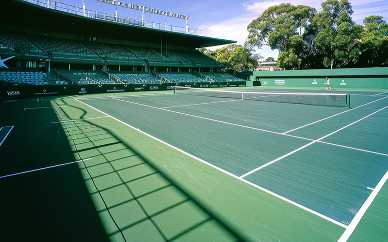 An image of a tennis centre