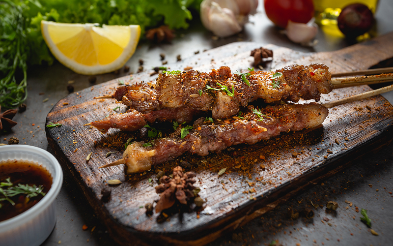 Image of grilled skewers